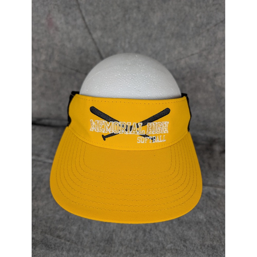 Nike Dri-FIT Memorial High Softball Visor Hat‎ Yellow Black SP19 DDV Adjustable